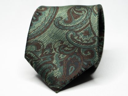 Men's grass green pattern tie